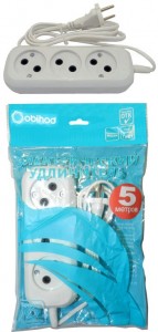Jett (Obihod) сет. удлинитель ШВВП 3роз. 5м 6А белый РС-3 150-505