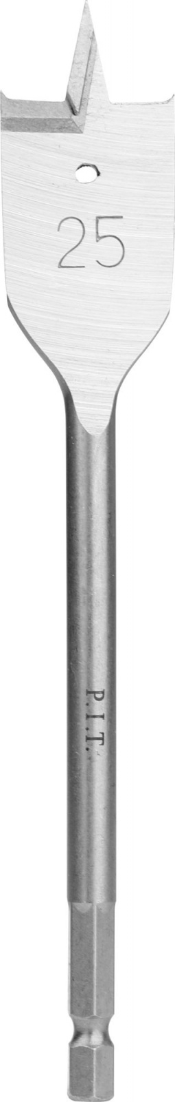 Сверло перовое по дереву 25 х 152 мм, HEX 1/4", P.I.T