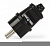 SmartBuy вилка 16А 250В (АБС-пластик, прямая, черная, земля) 