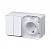 Блок ОП AtlasDesign Profi54 (розетка 16А 250В с заземл. защ. шторки + 2-кл. выкл. 10А) IP54 бел. SE
