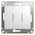 Выключатель 3-кл. СП Glossa 10А IP20 (сх. 1+1+1) 10AX механизм бел. SE GSL000131